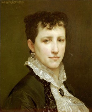 William Adolphe Bouguereau Painting - Portrait de Mademoiselle Elizabeth Gardner Realism William Adolphe Bouguereau